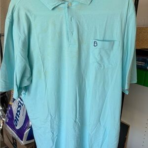 Men's Aqua Polo Shirt